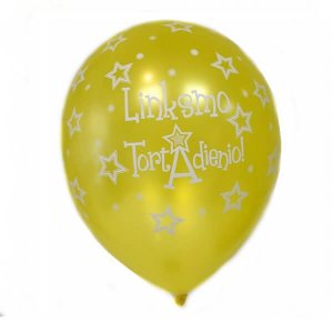 Yellow Balloon Cake