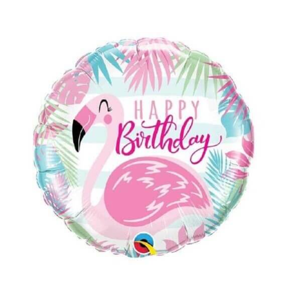 Foil helium balloon pink flamingo