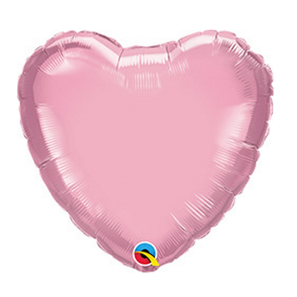 Širdelės formos rožinis folinis balionas
