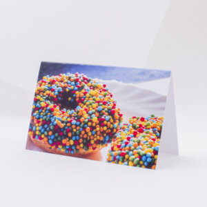 Postcard for various occasion donut with sprinkles