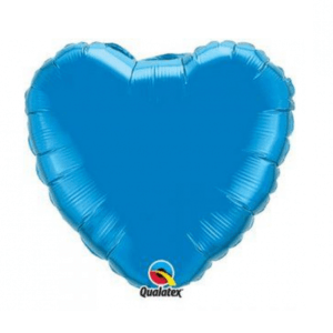 Širdelės formos mėlynas folinis balionas