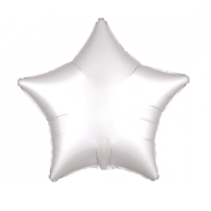 Žvaigžutės formos sidabrinis folinis balionas