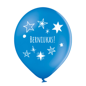 Mėlynas helio balionas „Berniukas!"