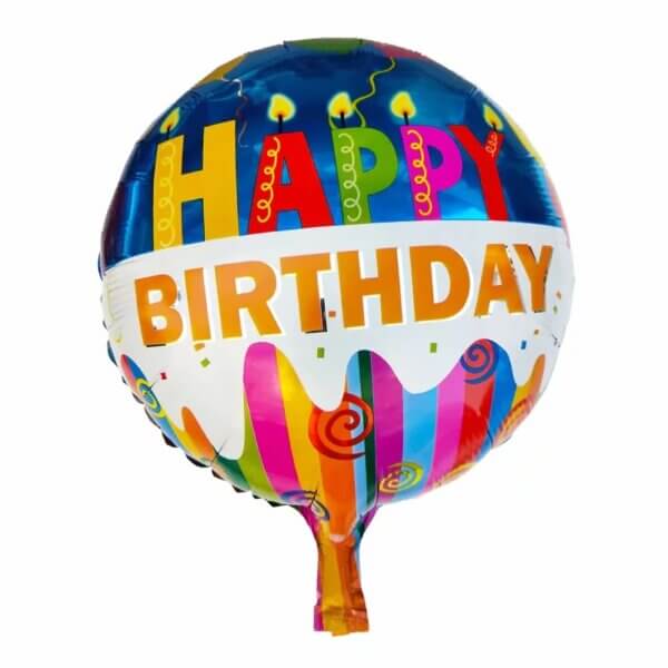 Folinis helio balionas „Linksmo gimtadienio"
