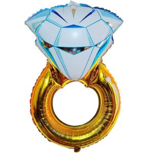Folinis balionas „Žiedas su deimantu"