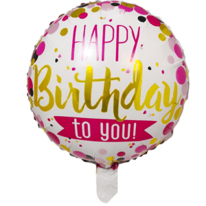 Folinis helio balionas „Happy birthday to you"
