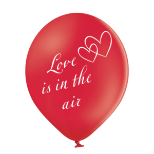 Raudonas helio balionas „Love is in the air"