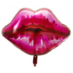 Folinis helio balionas „Rožinės lūpos"