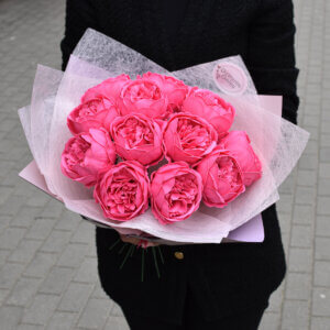 Kvepiančios muilo gėlės Ryškiai rožiniai bijūnai