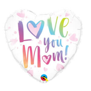 Folinis helio balionas „Love you mom"
