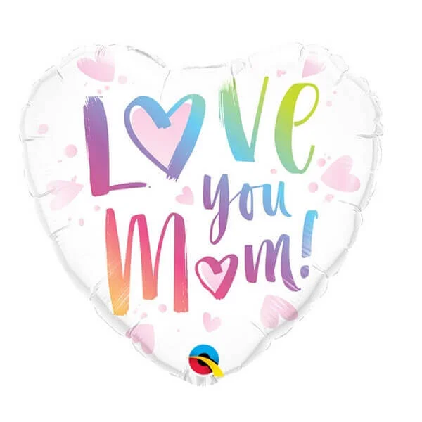 Folinis helio balionas „Love you mom"