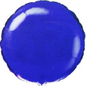 Apvalus folinis mėlynas balionas