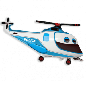 Folinis balionas „Mėlynas policijos sraigtasparnis"