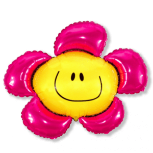 Folinis helio balionas „Rožinė gėlytė"