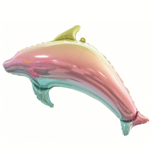Folinis helio balionas „Spalvotas delfinas"