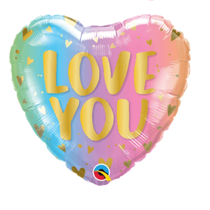 Folinis helio balionas „Love you"
