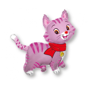 Folinis helio balionas „Rožinis katinėlis"