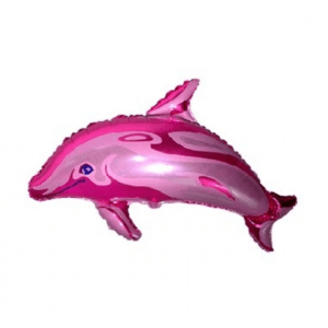 Folinis helio balionas „Rožinis delfinas"