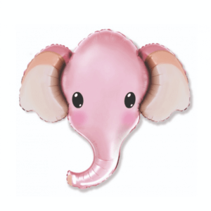 Folinis helio balionas „Rožinis drambliukas"