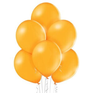 Oranžinis guminis helio balionas
