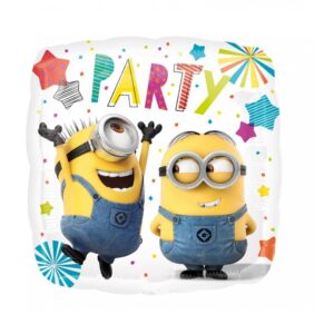 Nuotaikingas folinis balionas su užrašu ir Minionais