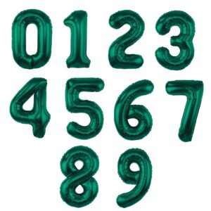 XXL žalias folinis balionas skaičius gimtadienio dekoracija